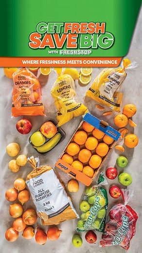FreshStop: Where freshness meets convenience!🍌🍏🥔🍅 Don't miss out on these FRESH deals!💚😉 Get FRESH, save BIG!🤩 ❗️Deals valid - 3 - 9 June 2024. T&Cs Apply. #FreshStop #FillUpfreshUp #FreshDeals #Deals #FruitandVeg | FreshStop