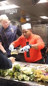 US Navy sailors aboard the USS Tripoli celebrated Thanksgiving at sea, complete with a festive meal. 🦃 | Goodable