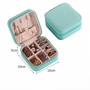 [Hot Item] Travel Jewelry Organizer Case Boxes Portable Jewellery Box Leather Storage Box