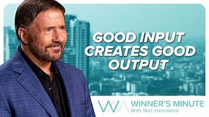 96 reactions · 30 shares | What you listen to with regularity becomes a part of who you are. Negative input will create negative output, and positive input will create positive output. #WinnersMinute | Mac Hammond | Facebook