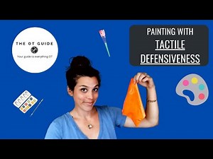 Painting with your child who has tactile defensiveness