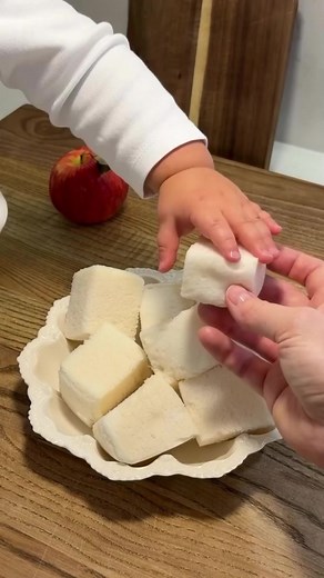 Nubes de manzana caseras sin azúcar (receta para bebés)