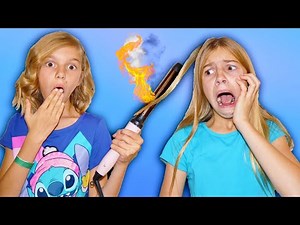 My Sister Burned My Hair Prank!
