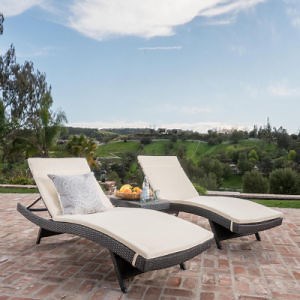 [Hot Item] Patio Furniture Outdoor Adjustable PE Rattan Wicker Chaise Lounge Chair Sunbed