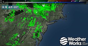 More spinning action here in the northeast, thanks to our Upper Level low. Showers and some steady pockets of rain are swinging through, which can make for a bit of a wet start for some today. 🌧 | WeatherWorks, LLC.