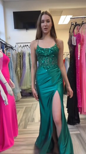 WAIT... Did you say a green dress for prom 2024? ❤️ Navy Dress: La Femme 32264 Green Dress: Clarisse 810708 #dresses #greendresses #prom2024 #navybluedress #promfashion #promdress #prom #promdresses #prom2023 #prom #promstyles #dressstore #marlasfashions #torontodressstore #dresslovers #sequindress #longdress | Marla's Fashions