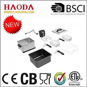 [Hot Item] New Design 2000W Stainless-Steel Triple Basket Electric Deep Fryer with Timer Free Extra Filter 4.5L