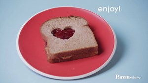 14K views · 94 reactions | It just takes a cookie cutter to transform a PB&J into a special lunchbox surprise! ❤️ | Parents | Facebook