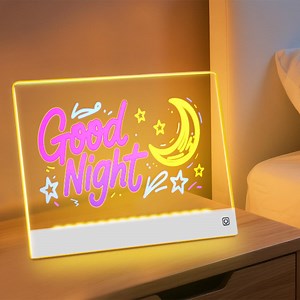 Rechargeable LED Drawing Board - 13.8x9.8 Inch Light Up Doodle Board with 7 Colors, Portable Acrylic Writing Tablet & Dry Erase Board with Stand, Led Drawing Tablet As Gift for Girls & Boys - Walmart.com