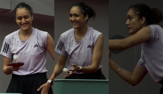 [Watch] Ace paddler Manika Batra training hard ahead of Paris Olympics 2024