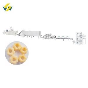 [Hot Item] Twin-Screw Puffed Corn and Rice Chips Snack Food Factory Extrusion Line Mixer Extruder Dryer Flavoring Machine and Packing Equipment