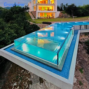 [Hot Item] Clear Thick Large Outdoor UV Resistant Acrylic Swimming Pool Window for Sky Acrylic Swimming Pool