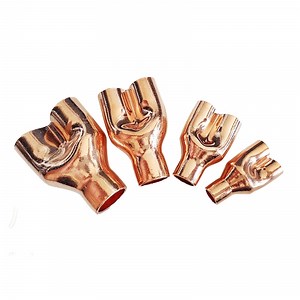 [Hot Item] Copper Equal Reducer End Feed Y 3 Ways Pipe Fitting Air Condition
