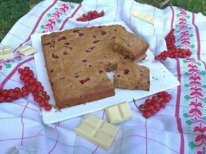 Cookie géant aux groseilles et chocolat blanc  - Le Pays des Gourmandises