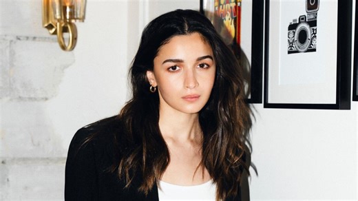 Alia Bhatt serves the ultimate monochrome look in Rs 26k cropped jacket with pants
