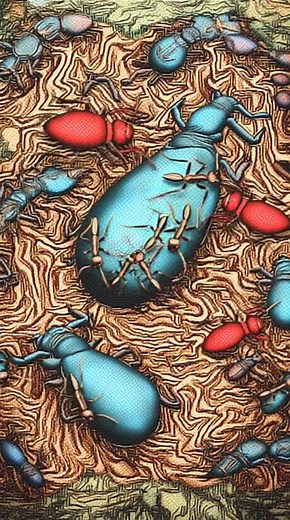 Ants are attacking caterpillars and beetles on fruit trees. They discovered that weaver ants love to eat the pests that destroy fruit trees, like free bodyguards for your orchard #viralshorts#viralreelsfb#virals | Victor Edema