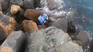 Daniel Hutchinson fishing the breakwall and pinning the mulloway / jewfish on a brutally strong TT Lures Big EyeZ jighead and ZMan 10X Tough 6" SwimmerZ. Bring it on! . . Check out the TT Lures Big EyeZ jighead range at - http://tackletactics.com.au/TT-Lures/Jigheads/Big-EyeZ . . #mulloway #jewfish #fishing #ttlures #bigeyez #ttbigeyez #fishtt #tackletactics #letsgofishing | TT Fishing