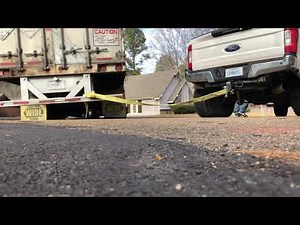 Alumiduty Dually pulls loaded 18 wheeler sideways!