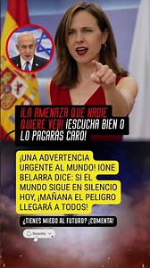 ¡ESPAÑA ADVIERTE! "El sufrimiento llegará a todos" 🌍⚠️ #España #Palestina #Mundo