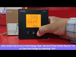 How to clear the Energy (KWH) values in CIRCUTOR CVM-C4 ENERGY ANALYZER | SETTINGS