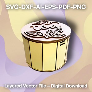 Tea Bag Box SVG, Wooden Storage Box for Tea, Lasercut Vector Design Box - Etsy