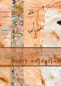 Rust Dyed Digital Background Paper for Junk Journalling, Art Journal Pack, Collage, Scrapbooking, Art Journals & Journalling - Etsy Australia