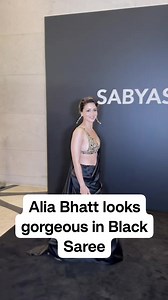 35K views · 254 reactions | #aliabhatt looks beautiful in Black saree #sabyasachi | Movie Talkies | Facebook
