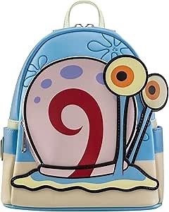 Loungefly Backpack Spongebob Squarepants - Sponge Bob Gary - Backpack - Spongebob Squarepants - Cute Collectable Bag - Gift Idea - Official Merchandise - for Boys, Girls - TV Fans