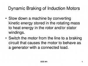 Dynamic Braking of Induction Motors - SlideServe