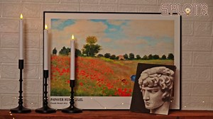 5plots Flameless Taper Candles with Flickering Effect, Battery Operated with Remote, Timer and Dimmer, 9.6 Inch Plastic LED Window Candlesticks for Home Decor, 3pcs