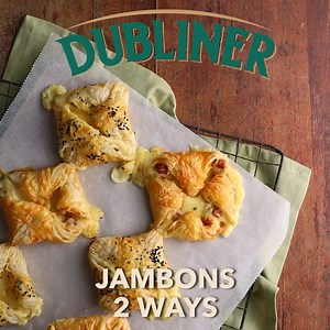 We all know its hard to beat a Jambon. Try make them at home with our delicious recipe. Save the recipe for a time when you'll need them most!🤤😍🧀 For the cheese sauce 2 tbsp butter 2 tbsp plain flour 250ml milk 100g Dubliner Mature White, grated 1 tsp flaky salt ¼ tsp ground black pepper Ingredients 1 sheet puff pastry 50g Dubliner Mature White, grated 50g diced chorizo 1 egg, beaten 3 pinches nigella seeds For the filling, melt butter in a medium sized pot set over medium heat. Add the flour