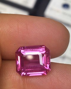 71 reactions · 27 shares | 7.53 CT Emerald Cut Vivid Pink Sapphire! | Colorline Inc | Facebook