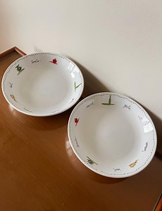 Vintage Pottery Barn Italian Pasta Bowls Ceramic Set of 2 Rustic Kitchen Decor Plates - Etsy