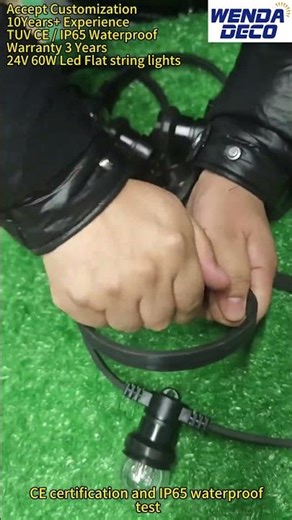 24V 60W Led Flat string lights