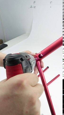 CYSKY Bike Workstands, Bicycle Parking Rack, Portable Bike Stand for Maintenance, Adjustments, Cleaning, for Hollow Crank Road Bikes, Mountain Bikes (Red)