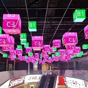 [Hot Item] Indoor SMD RGB Full Color Custom Made Creative Design Muti-Side Cube LED Display