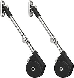 Douper Lid Stay 105 Degree Open with Soft Close, Lid Support for Toy Box and Upward Top-Opening Flap Doors (Pack of 2)