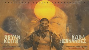 After receiving word that he would be receiving the Legacy Championship match on 6/29 at Emporium Logan Square, Koda Hernandez sent us this message to Bryan Keith! | Freelance Wrestling