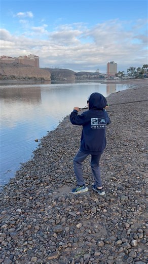 Casting for striper in the Colorado River!