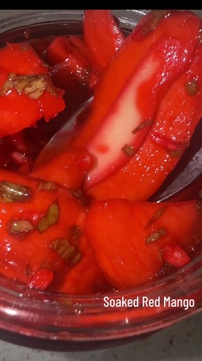 Preserved Red Mango Recipe: Sweet, Sour & Spicy Mango Preserve