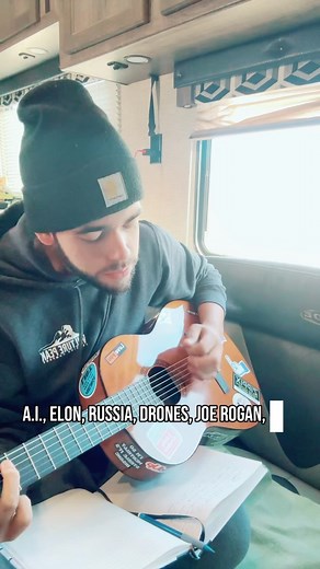 Early morning song writing session for my soul😌 #songwriter #originalmusic #ai #elonmusk #russia #drones #joerogan #ukraine #coupleminutesofsane | Kadin Hernandez
