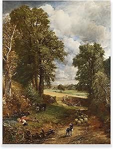 ROSVIOL John Constable Wall Art - The Cornfield by John Constable Poster - Romantic Art Prints - Vintage Landscape Picture Paintings Canvas Wall Art Decor Unframed