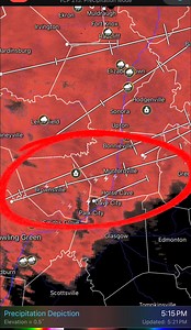 Thunder and lightning near Bowling Green! Thunder.. Sleet? | Chris Hall - 606 Storm Chasing