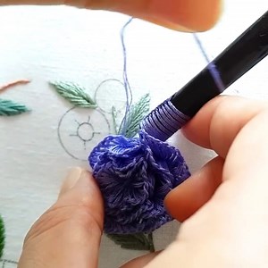 💙🪡Most Amazing Bule Flower Embroidery #flower #stitch #embroidery #foryou | Embroidery Skills ideas