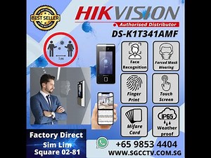 HIKVISION Facial Recognition DS-K1T341AMF Face Access FingerPrint RFID Video Intercom