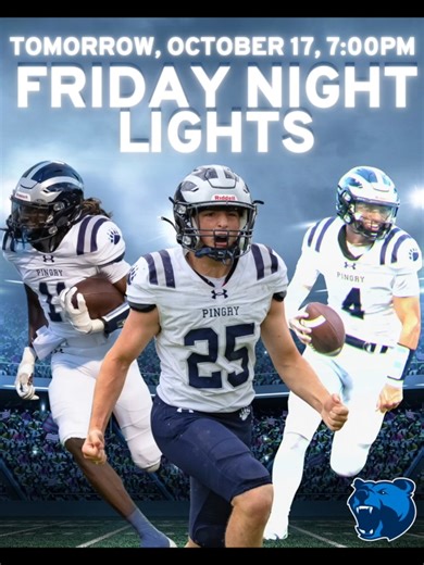 🚨FRIDAY NIGHT LIGHTS🚨 Come out tomorrow (10/17) for FRIDAY NIGHT LIGHTS in Basking Ridge where Pingry Football will host Morristown-Beard in a primetime MIFL match-up!! The game will be broadcast by @bigstatesports and there will be an additional Pingry HOME broadcast featuring student commentators Andrew Hefner '28 and Ryan Kaufman '28! HOME broadcast link here or in bio!: http://bit.ly/4o5CZdG Don't forget to support Field Hockey TONIGHT (10/16) at 7pm!!! GO BIG BLUE! @bigbluefootball_ | Pin