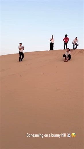 Screaming on a bunny hill. 🐰😅 | We support Maria