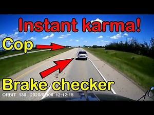 A Day in The Life of an American Truck Driver - Road Rage, Brake Check, Car Crash, Instant Karma USA