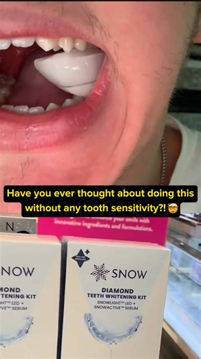 Whiter teeth without the zaps! The Snow Wired Whitening Kit is designed for sensitive smiles—delivering pro-level whitening without the sting #dentalcare #glowup #smilebright #enamel #sensitivity | SNOW Teeth Whitening | Facebook