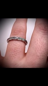 Custom does not have to be complicated! These subtle changes to this ring are enough to make it completely personal to the wearer. Product number: UDINC0401WB #jewelry #untildeathdouspart #antiquejewlery #victorianjewlery #modernantiques #engagment #diamondrings #phillydesigner #weddingplanning #macab #handmade #phillyjeweler #planchette #metalsmith #phillyjeweler #gemstones #alternative#engagement #custom #engagementring #bespokejewelry #diamondjewelry | UNTIL DEATH, INC.